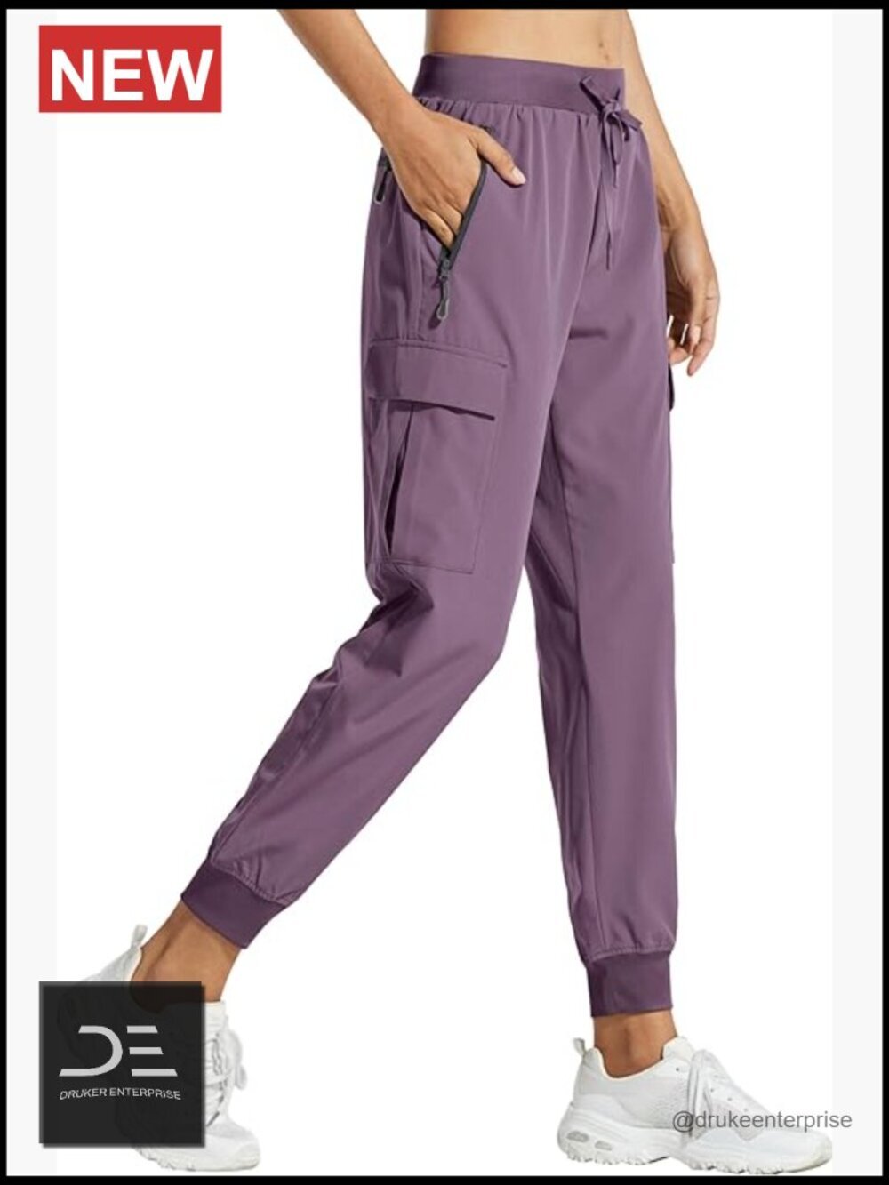 Women's Cargo Joggers Lightweight Quick Dry Hiking Pants Athletic Lounge Travel